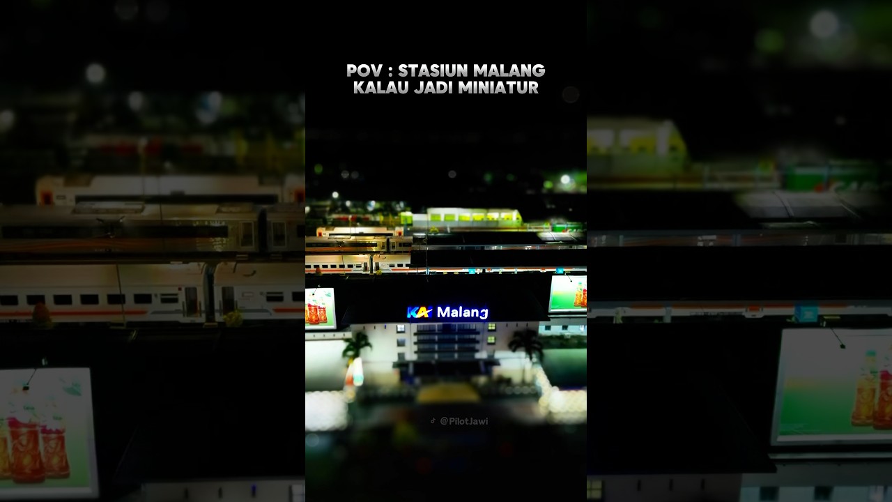 POV Stasiun Malang kalau jadi miniatur. Punya cerita apa kalian disini guys? #malang #stasiunmalang