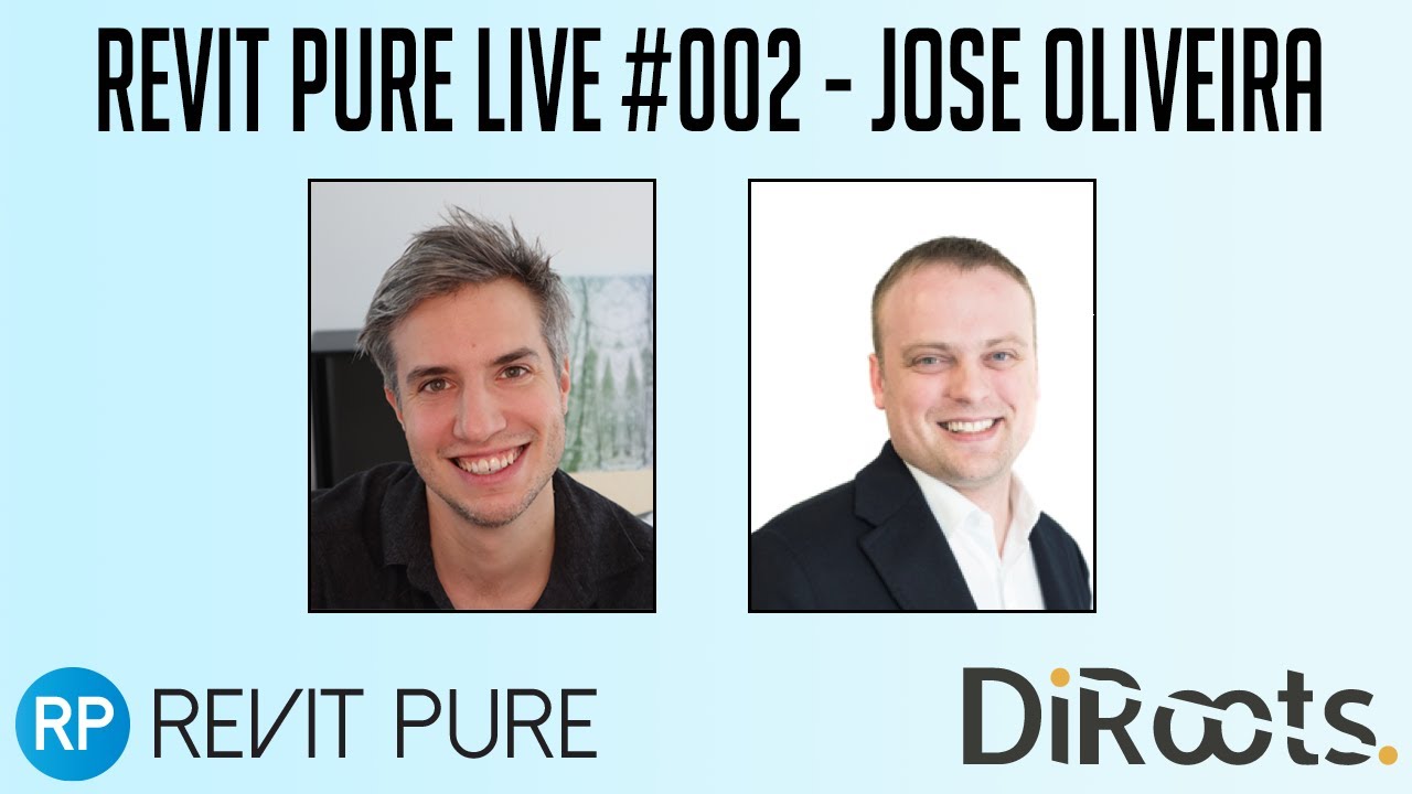 Revit Pure Live #002 - Jose Oliveira - DiRoots Plugins