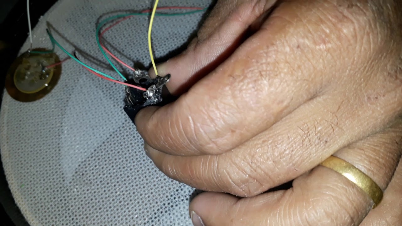 Esquema e ligação do prato Dual Zone com som de cúpula borda  e choke