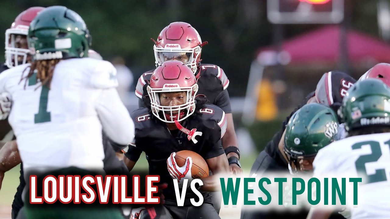 #1 RB IN THE NATION VS DEFENDING CHAMPS!🔥: #1 Louisville(4A) vs #1 West Point(5A) || MSHSFB