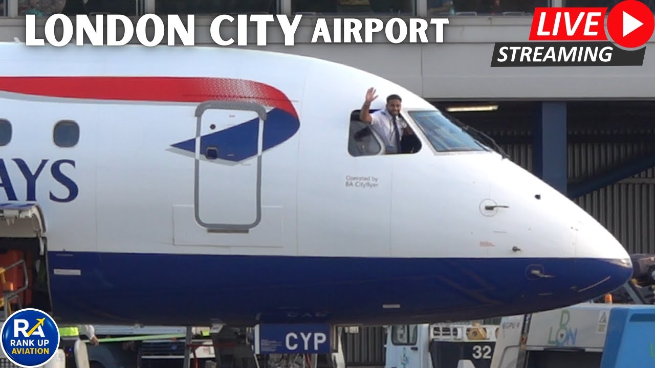 🔴LIVE London City Airport Plane Spotting ✈️ Swiss A220, ATR 72 , Dash 8, Part-2 | 22.08.25