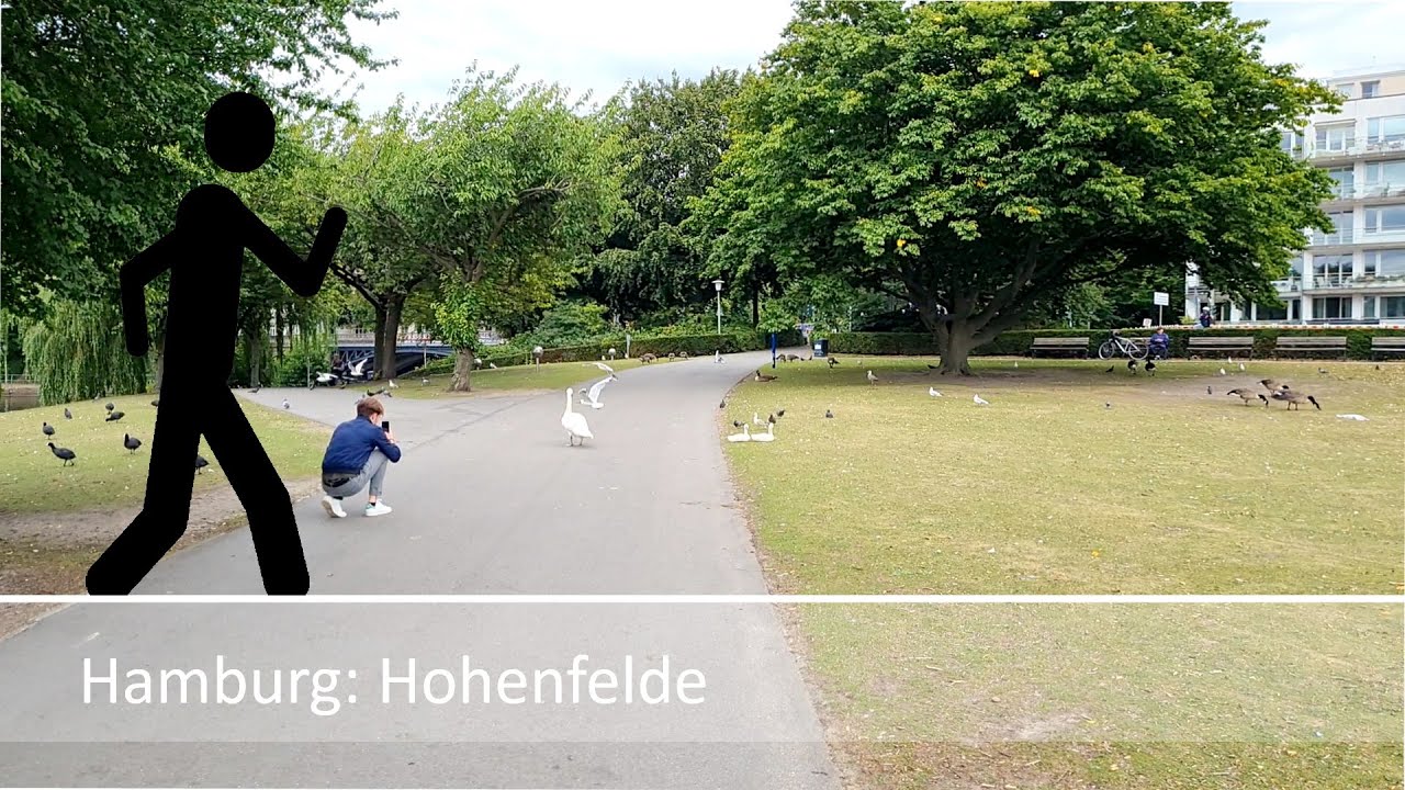 Der Geher in Hamburg: Hohenfelde