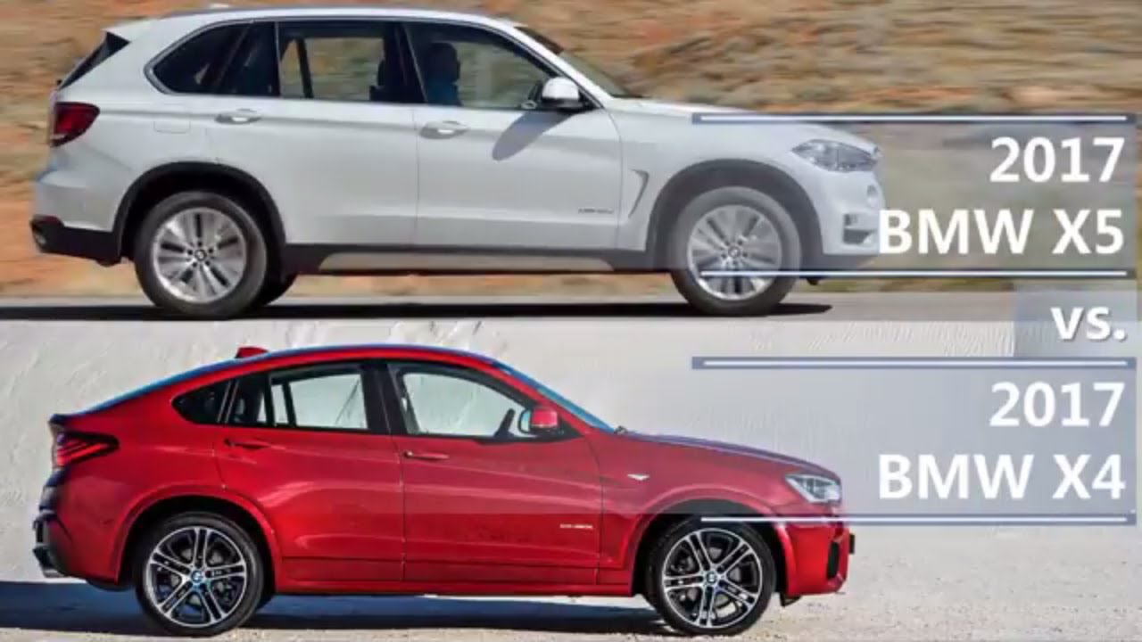 2017 BMW X5 vs 2017 BMW X4 (technical comparison)