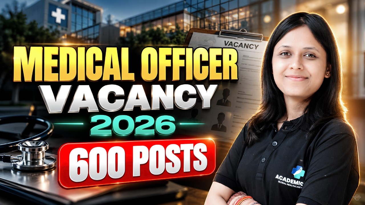 Medical Officer Government Jobs Rajasthan 2026 | 600 Posts | MBBS Eligibility, Exam Pattern