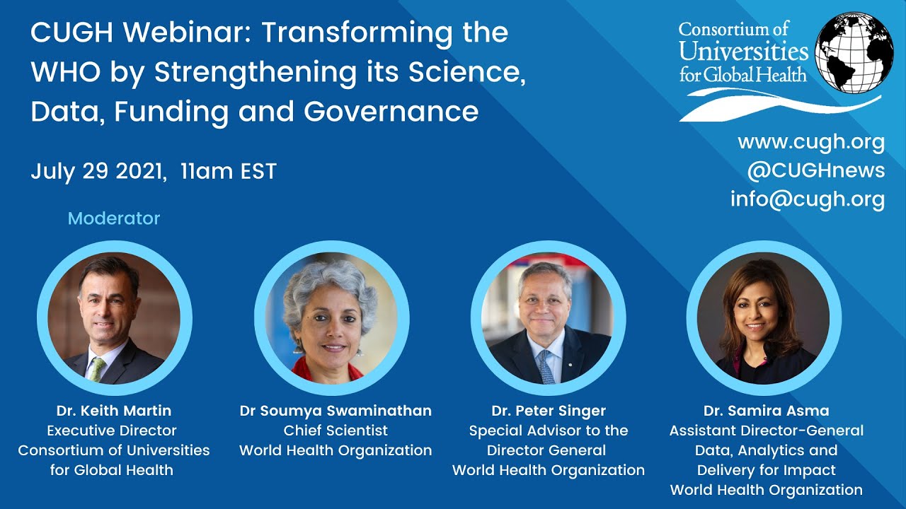 Webinar: Transforming the WHO by Strengthening its Science, Data, Funding and Governance