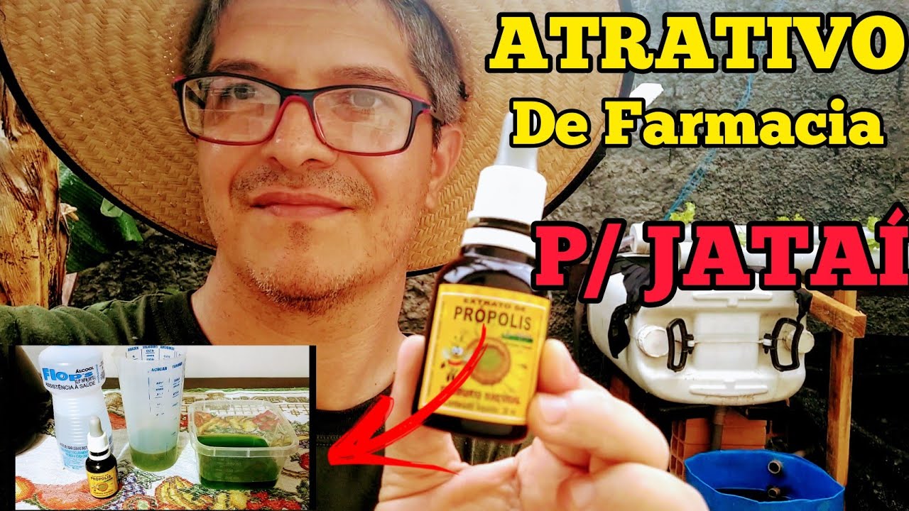 COMO FAZER ATRATIVO PARA ABELHA JATAI COM PRÓPOLIS DE FARMÁCIA...