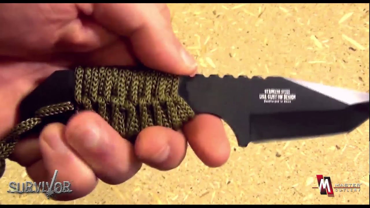 Survivor HK-106320 Tactical Fixed Blade with Fire Starter Product Video
