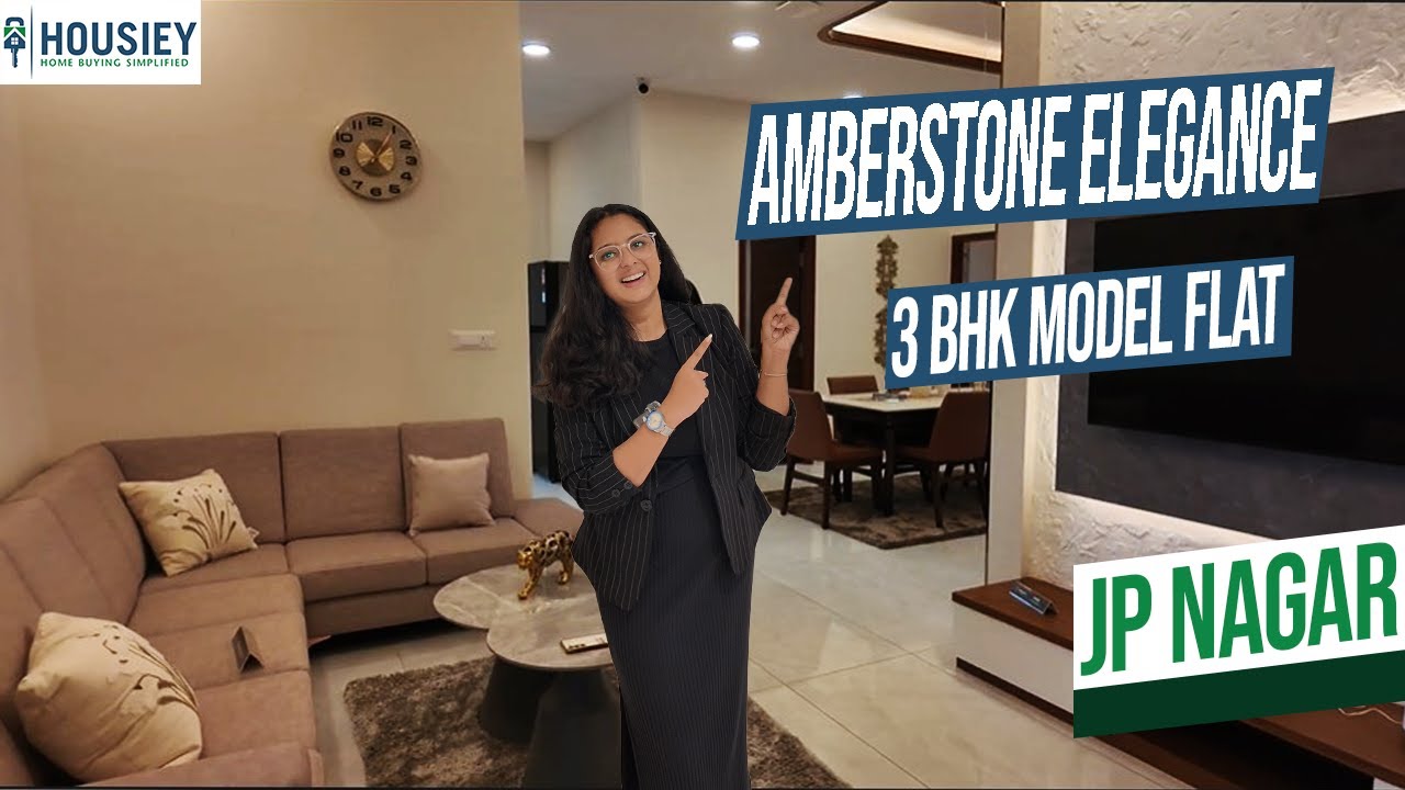 Amberstone Elegance Bangalore | Luxury 3BHK Model Flat Tour in JP Nagar | Location & Reviews 2025