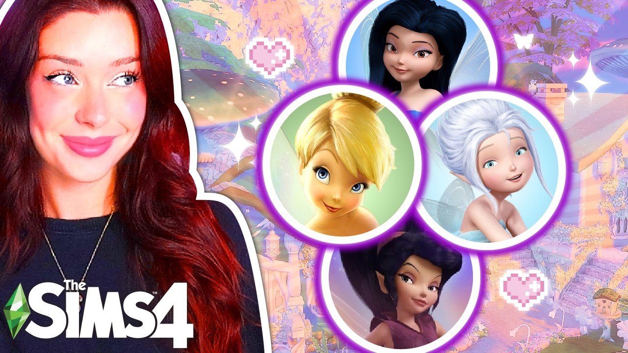 Each Tiny Home is a Different PIXIE HOLLOW FAIRY in The Sims 4