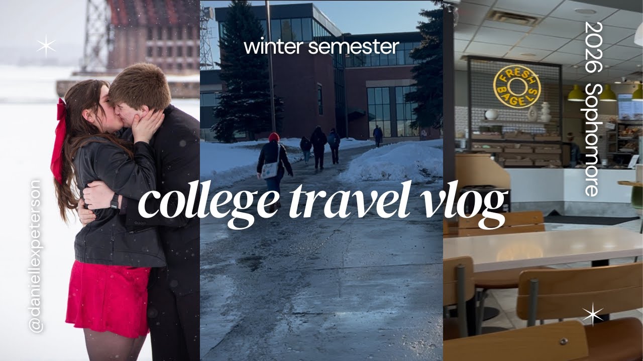 traveling back to college & prepping for a new semester | college vlog