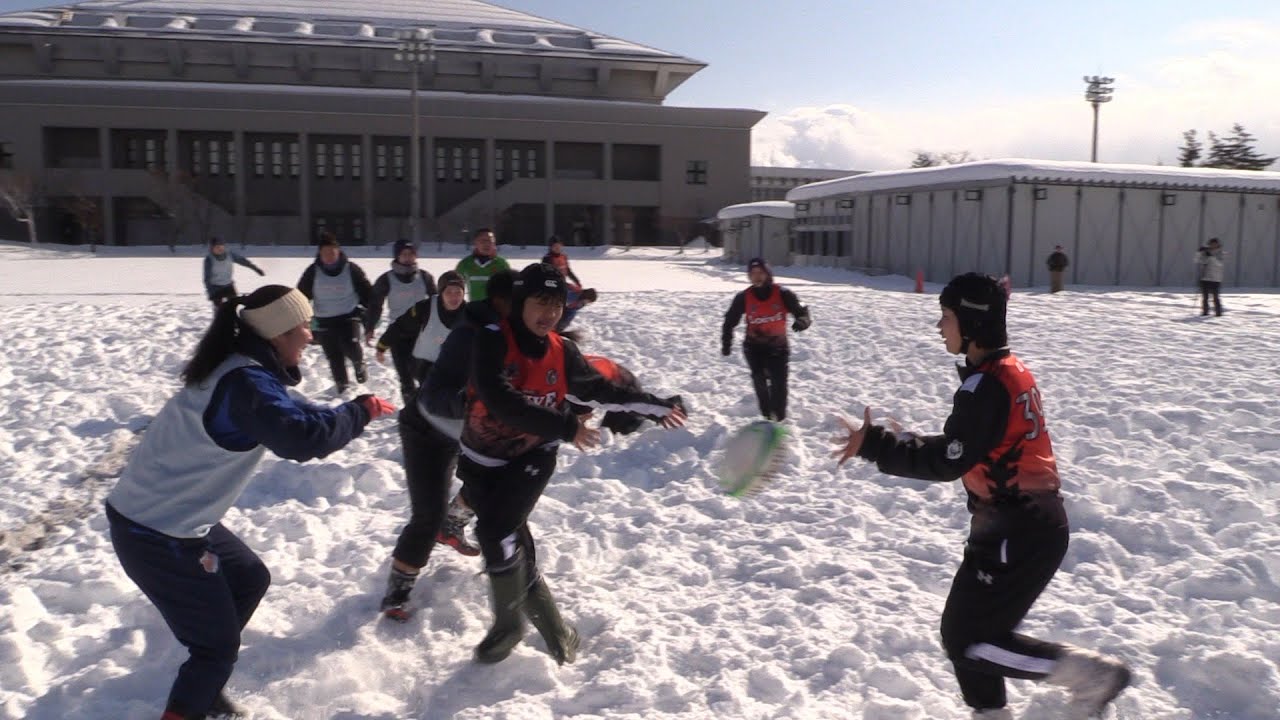 60回目の記念大会　津軽雪上ラグビー大会が開催
