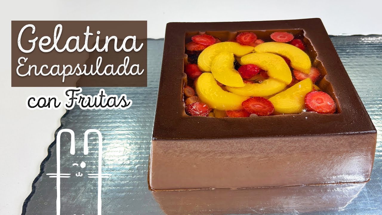 Como hacer GELATINA DE CHOCOLATE CON FRUTA ENCAPSULADA | EL BAÚL DE JAVE