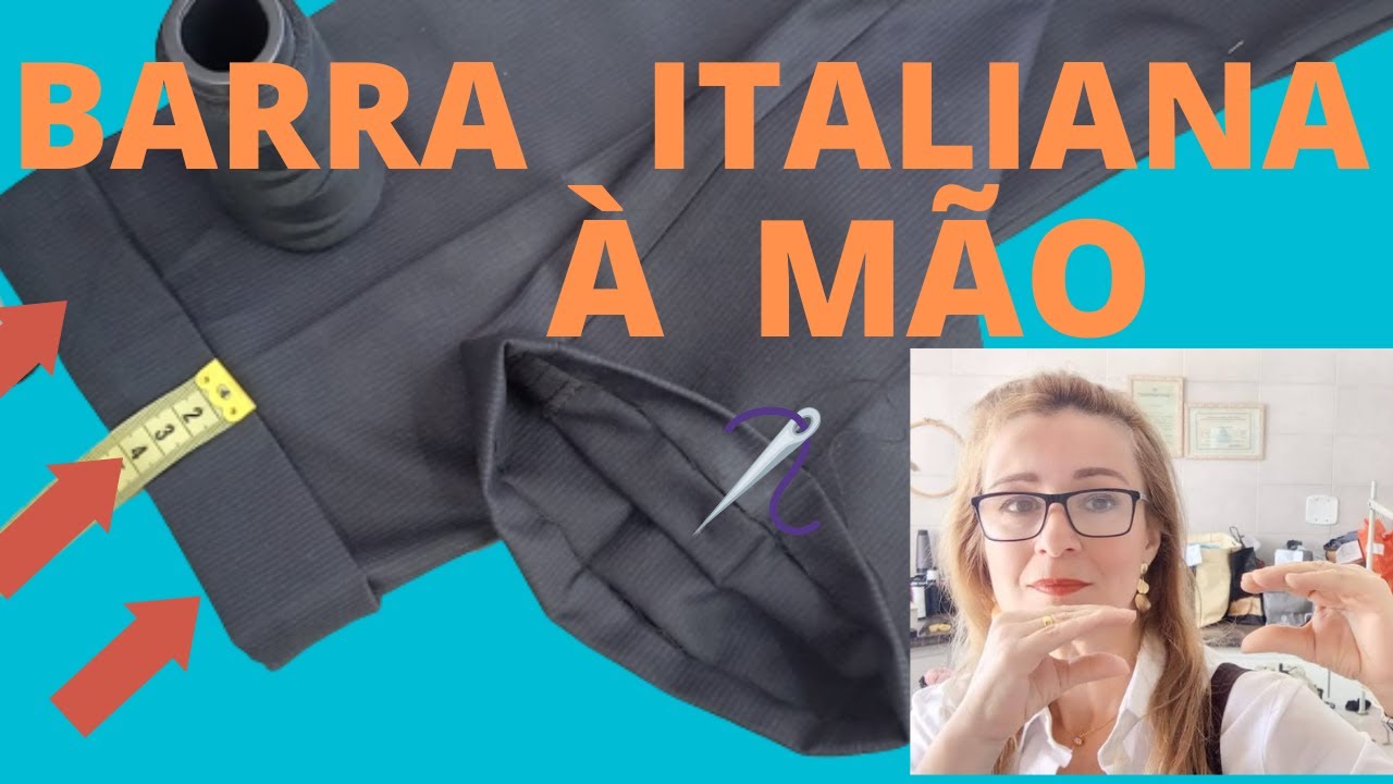 COMO FAZER À MÃO BARRA ITALIANA EM CALÇA SOCIAL MASCULINA FEMINIA SHORTS BERMUDAS (DIY)
