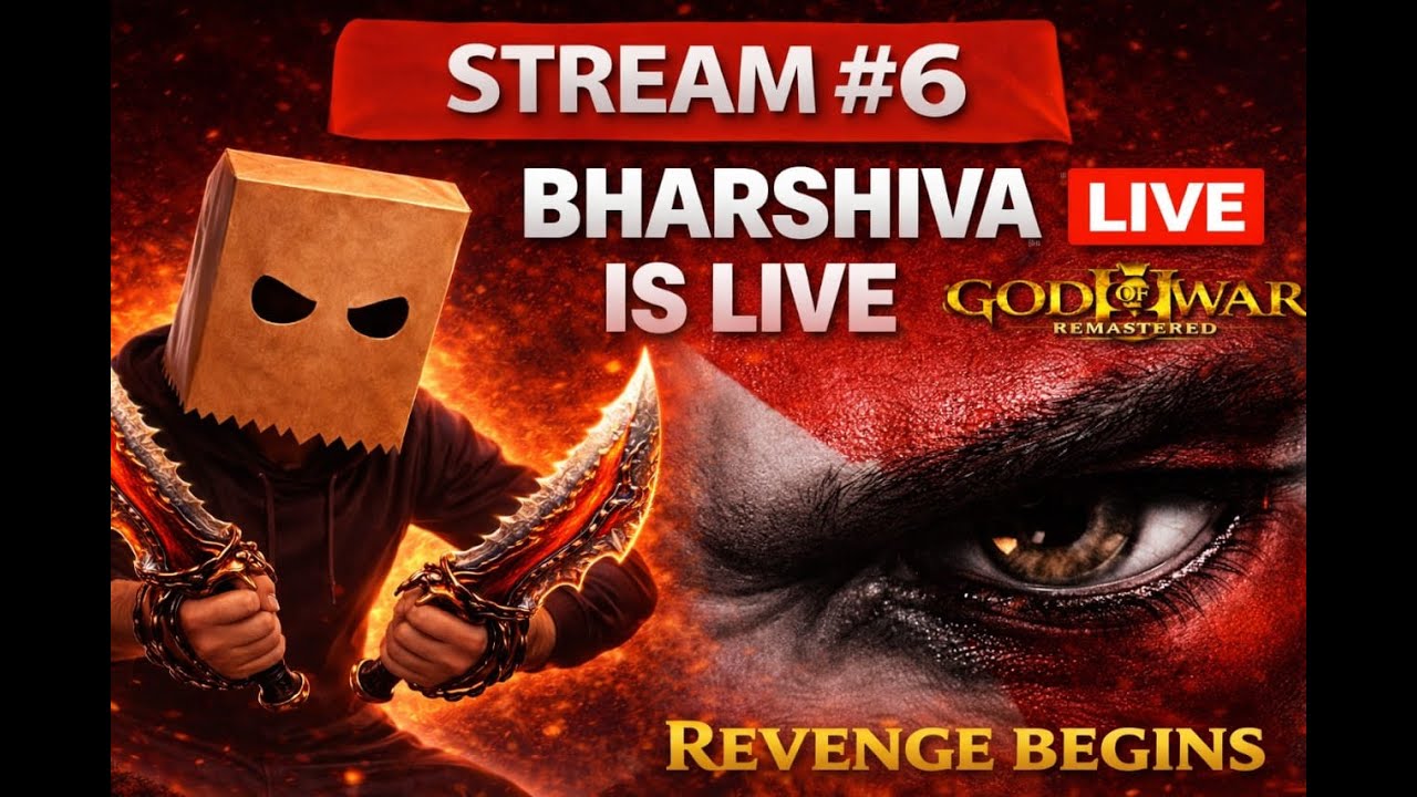 God of War 3 Remastered Live Gameplay #6| Bharshiva is Live