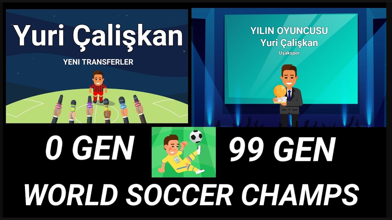 WORLD SOCCER CHAMPS ; YURİ ÇALIŞKAN 0 GEN'den 99 GEN ' e REBUİLD #wsc