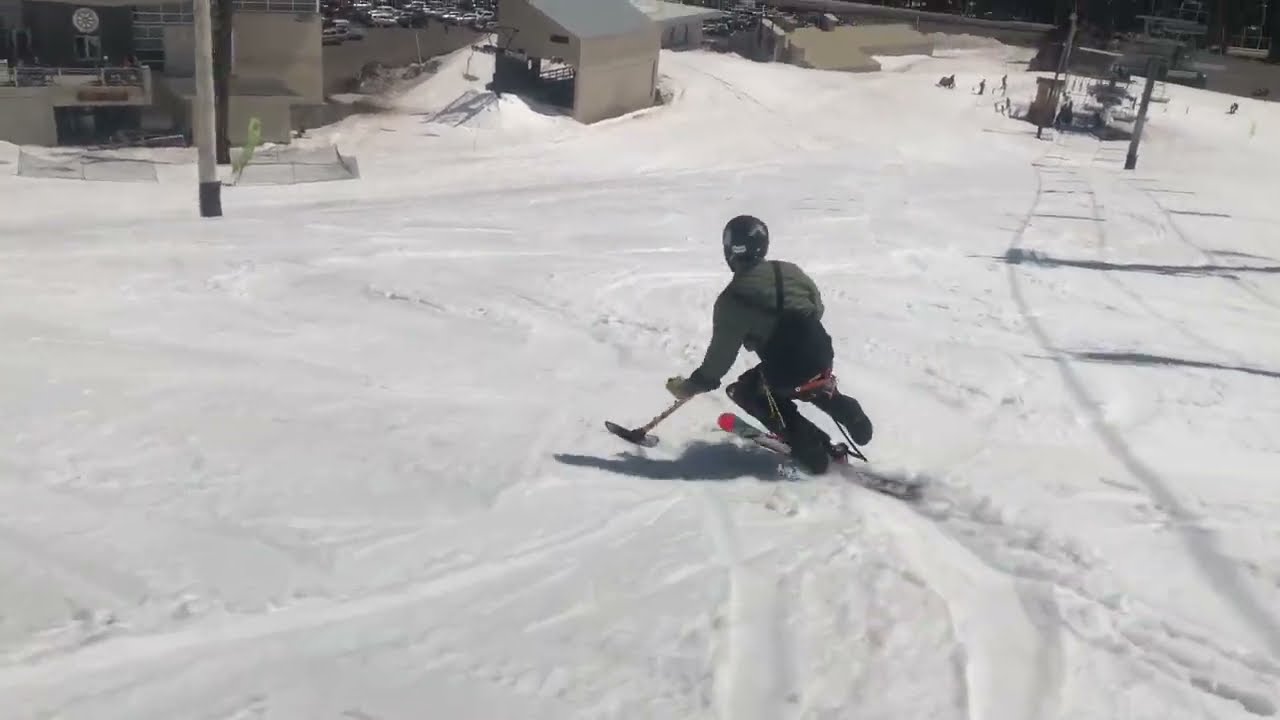 SnoYak sit ski on Vista, April 2024
