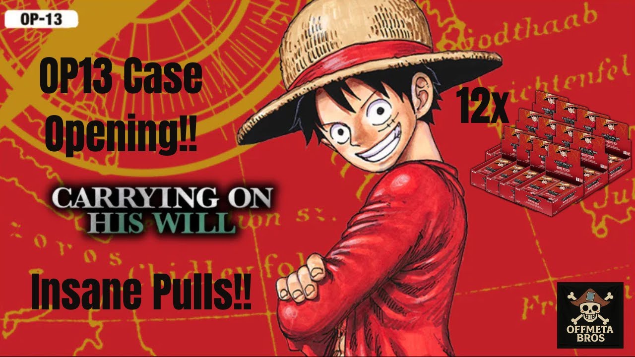 INSANE OP13 Carrying On His Will Case Opening! (12x Booster Boxes) | One Piece Card Game | 300 Subs!