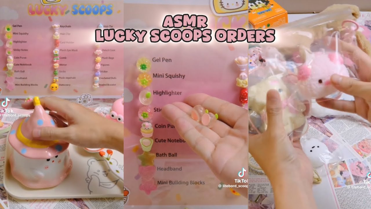 ASMR lucky scoops orders TikTok compilation 