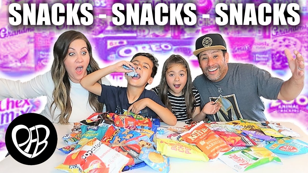 TRYING NEW SNACKS FOR THE FIRST TIME | KIDS TRY NEW VARIETY FUN SNACKS TASTE TEST | PHILLIPS FamBam