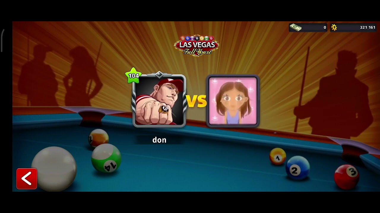 LAS VEGAS full house 1st game lost 2nd game win 8 ball pool. 🤡🥰😍🤩#pool1 #8ballpool #games #billiard