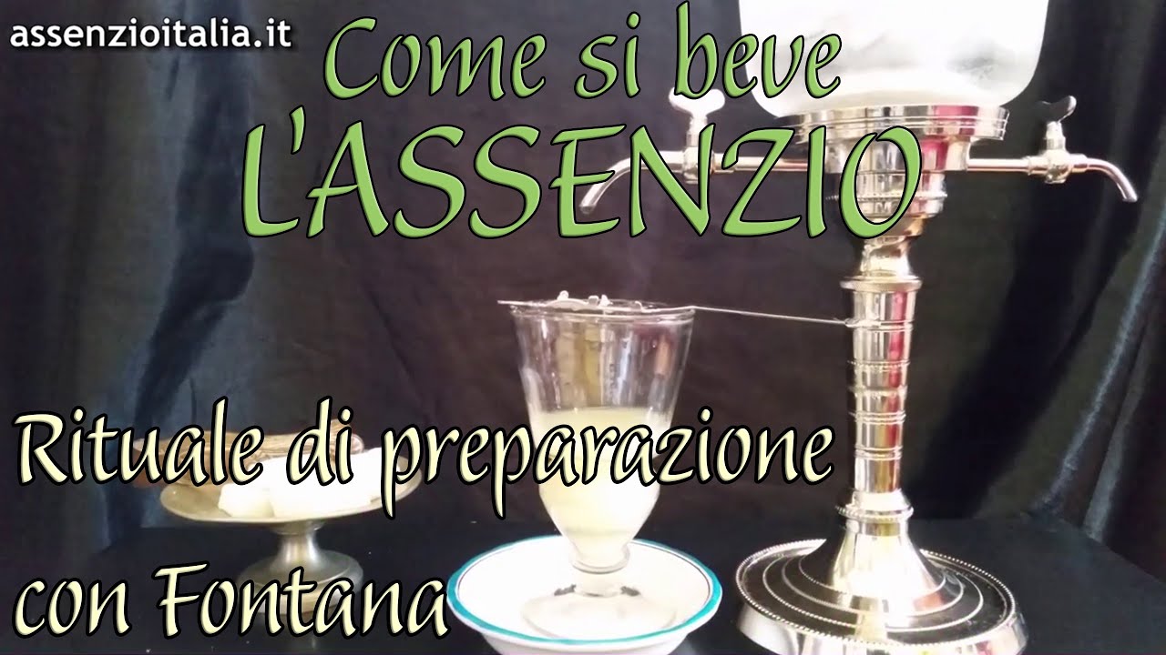 Come si beve l'Assenzio: preparazione con Fontana