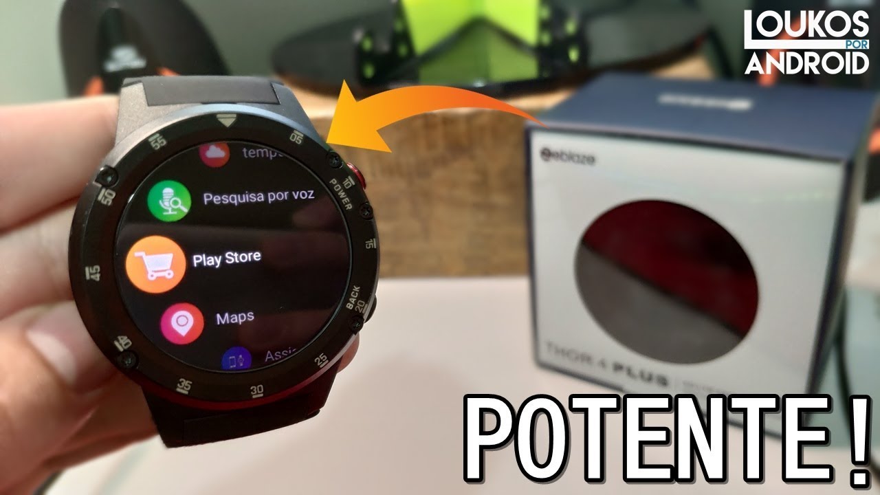 MELHOR e MAIS POTENTE SMARTWATCH ANDROID do MOMENTO? - Zeblaze Thor 4 Plus