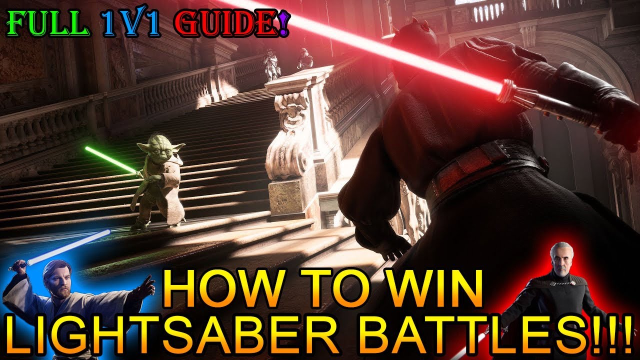 Как сражаться на световых мечах в Battlefront 2! ПОБЕЖДАЙТЕ ВСЕГДА! (Как не подвести и стать неуд...