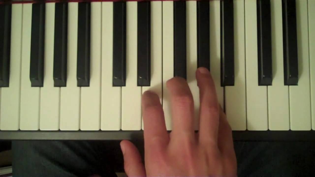 How To Play an A Harmonic Minor Scale on the Piano