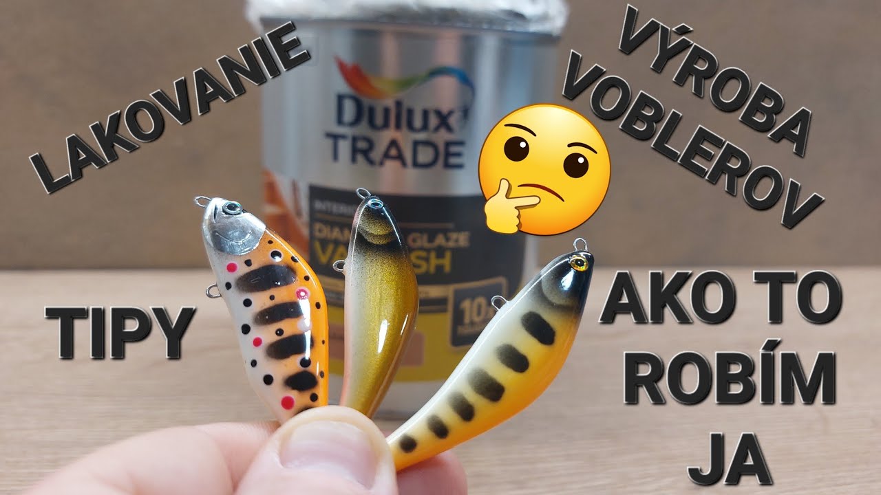 VÝROBA VOBLEROV- LAKOVANIE🖌 TIPY/TRIKY 💚 AKO TO ROBÍM JA🎨/ AKÝ LAK POUŽIŤ ? #handmadelure #fishing 