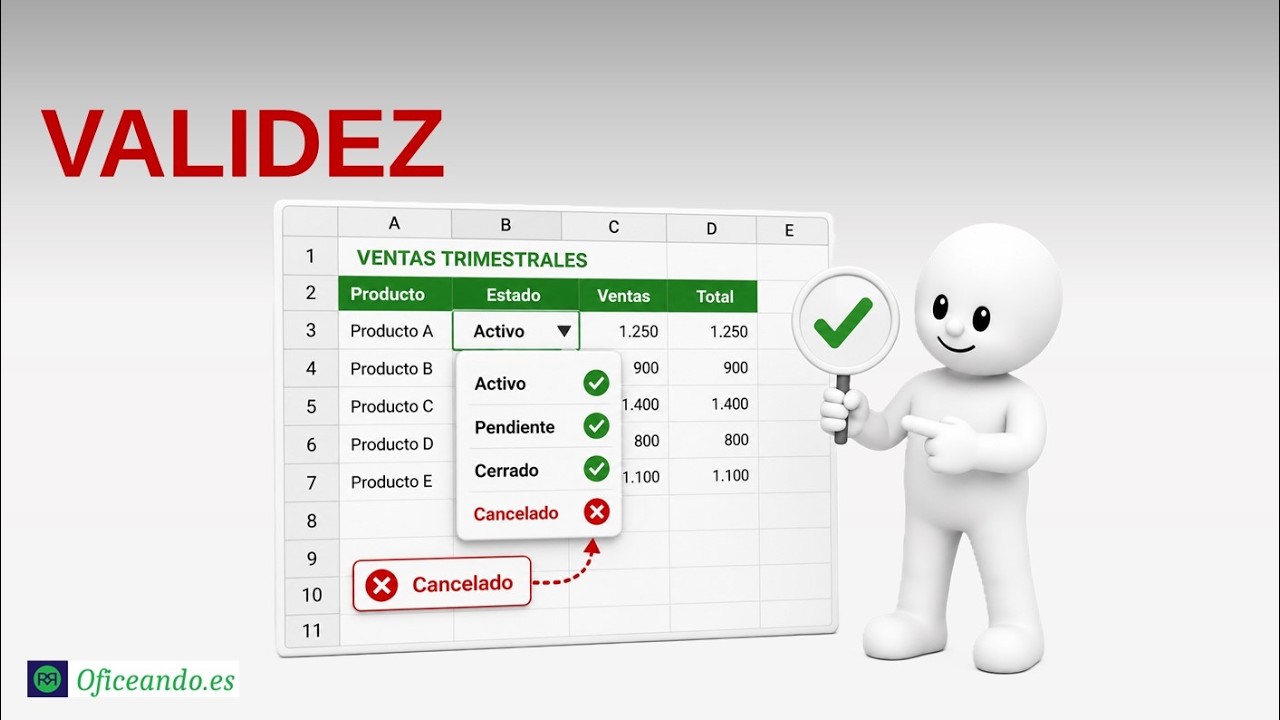 Validación de datos – Curso LibreOffice Calc Básico – Módulo 7 Unidad 1
