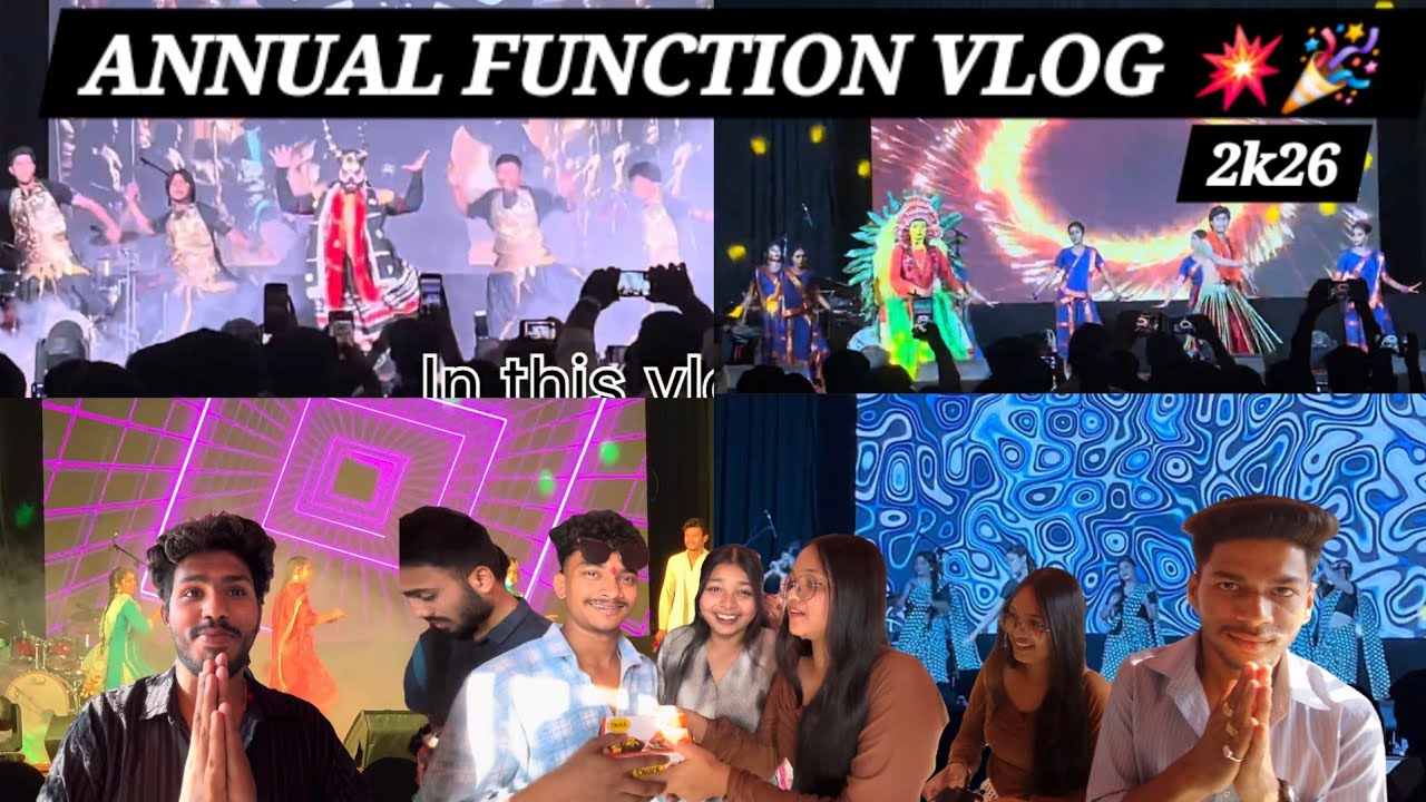 ANNUAL FUNCTION AT RAIPUR COLLEGE VLOG 💥🥳🤩 |  FULL DANCE VIDEO WITH FRIENDS | @Raipurexplorer