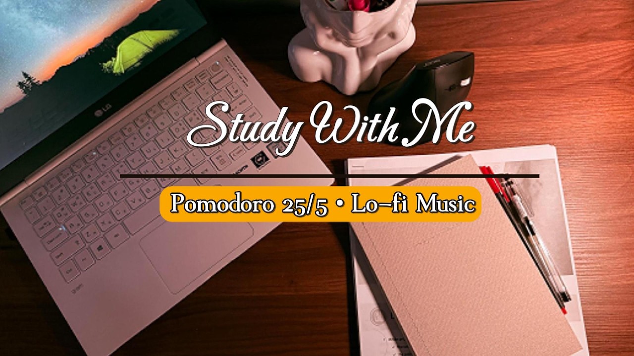 ☕️Cozy Study With Me | 2 Hours Pomodoro 25/5 | Soft Lo-fi Music
