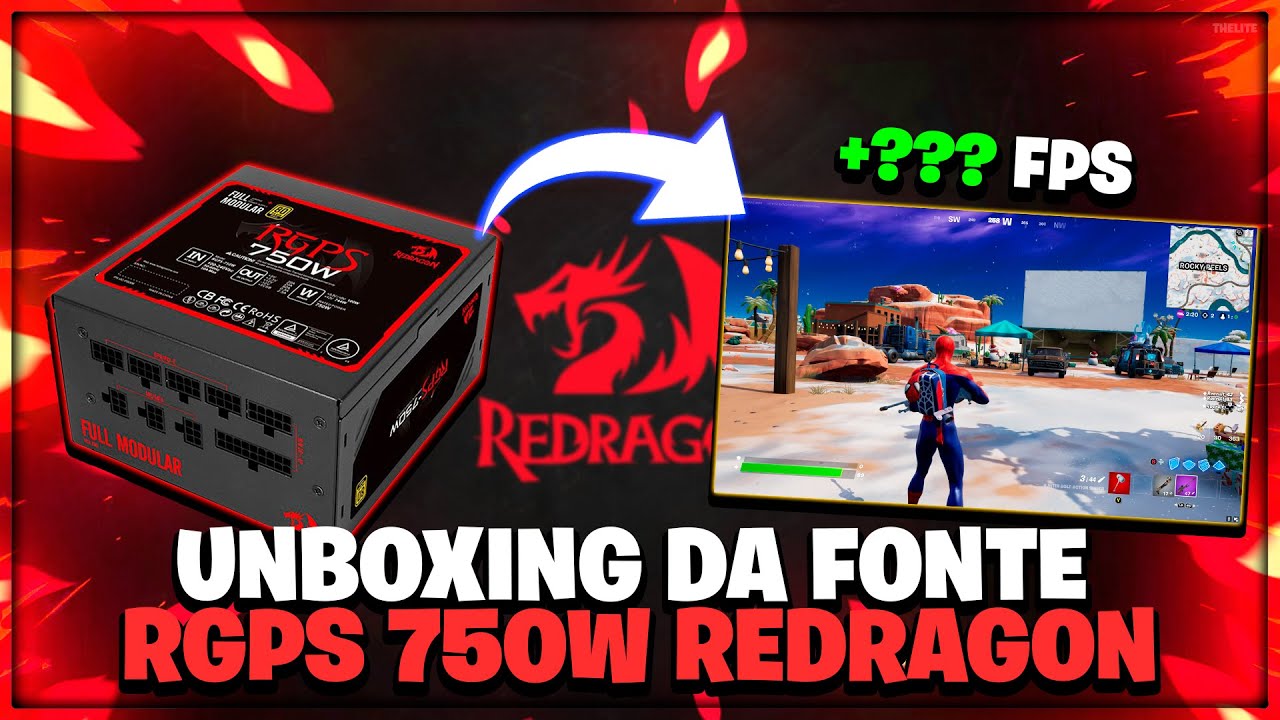 UNBOXING DA FONTE RGPS 750W FULL MODULAR | A MELHOR FONTE DA REDRAGON!