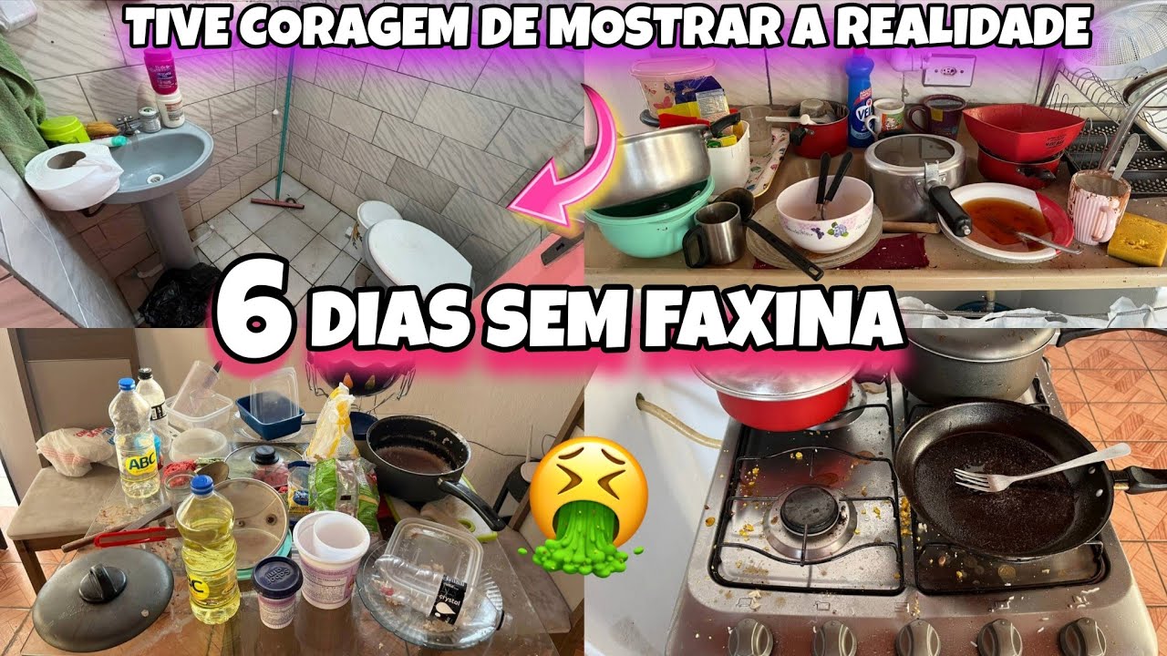 6 DIAS SEM FAXINA SOCORRO 😰