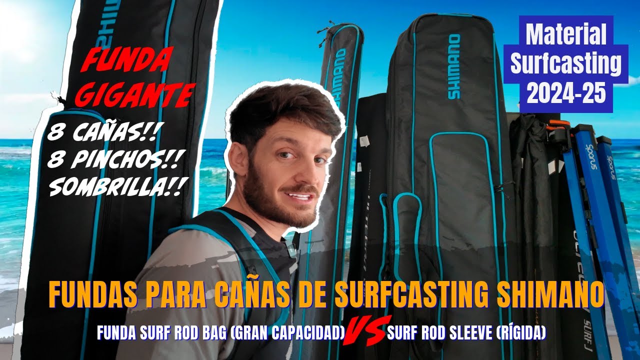 Fundas para Cañas de Surfcasting SHIMANO: Rígida VS Gigante | Novedades 2024-2025 🎣