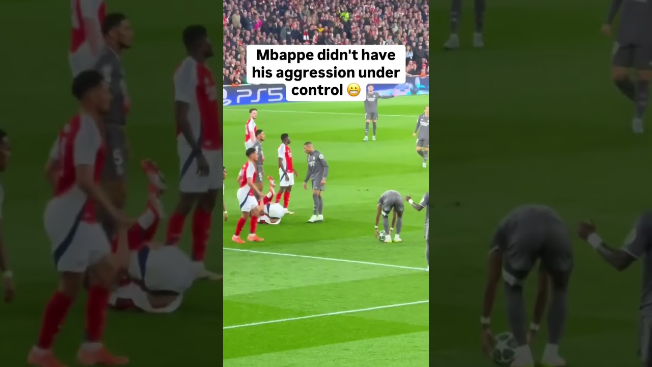 Mbappe didn't have his aggression under Control 😲 #Mbappe #footballrepublic #messi