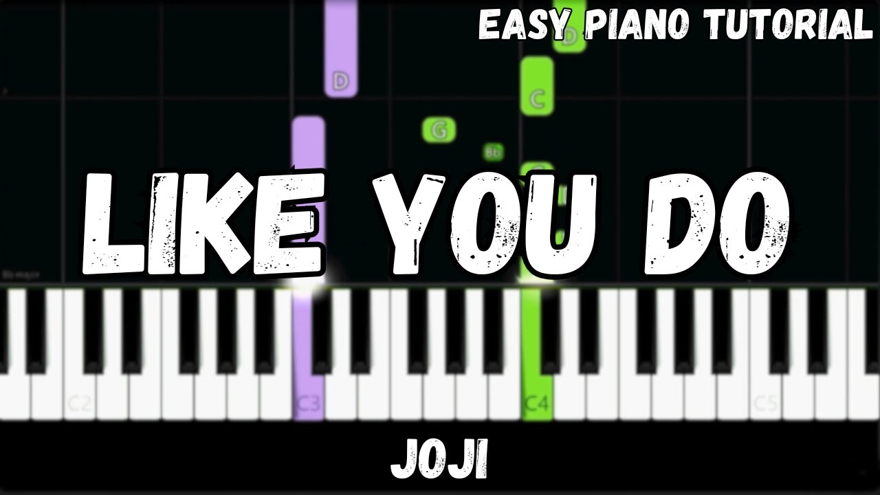 Joji - Like You Do (Easy Piano Tutorial)
