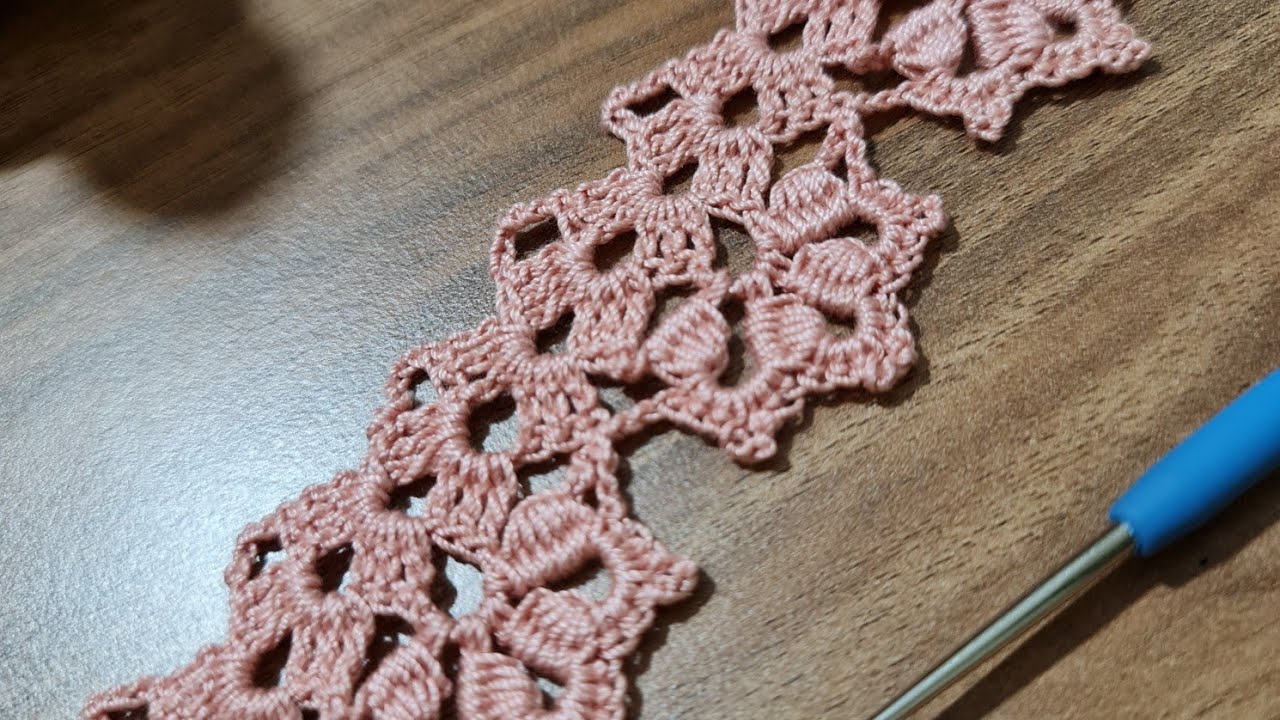 Çok Kolay Tığişi Örgü İnce Kenar Modeli Havlu Kenarı CROCHET