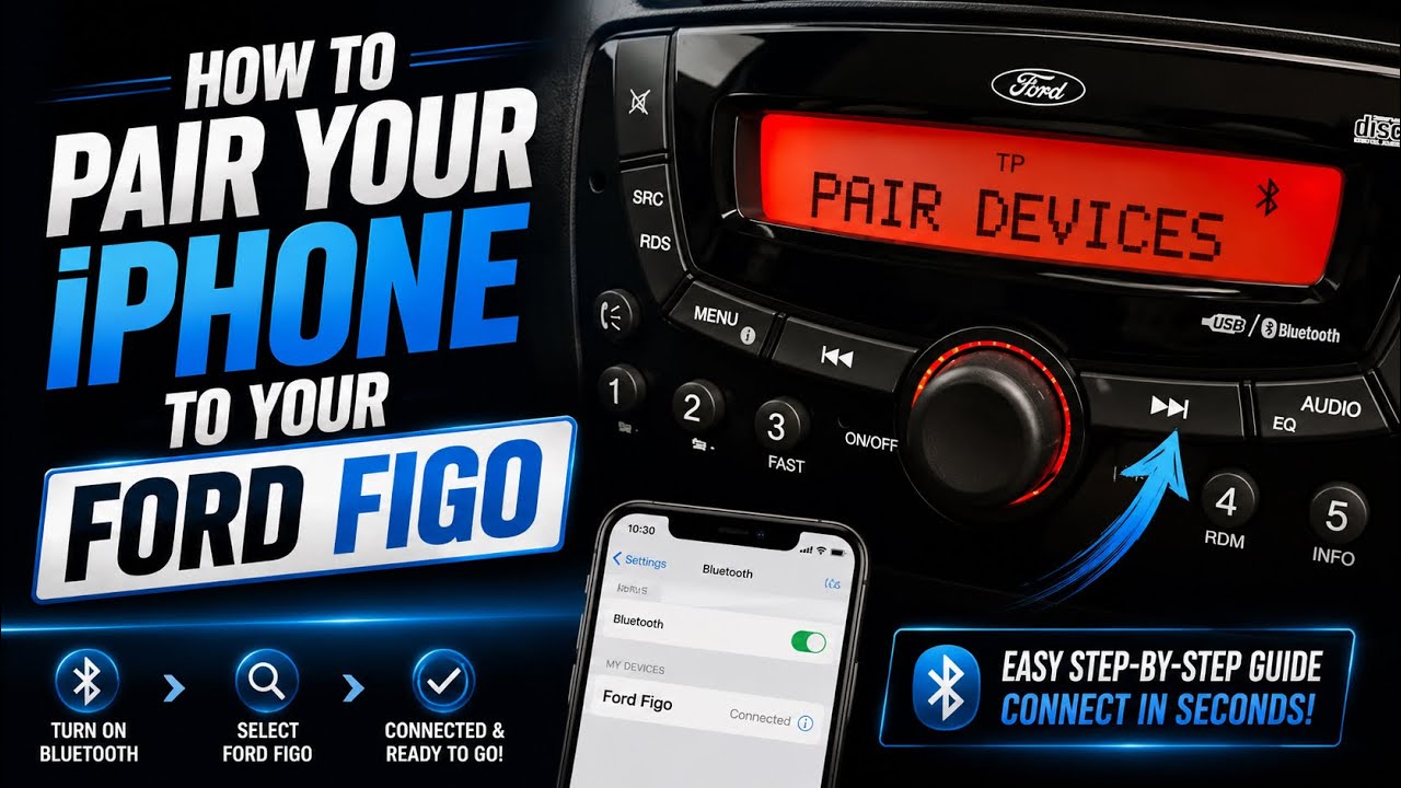 Как подключить iPhone к Ford Figo