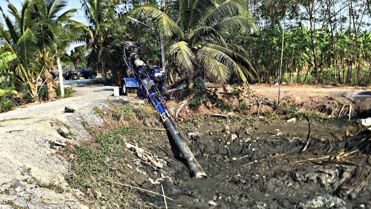 สูบน้ำบ่อปลาเจ้ดวง100ล้าน