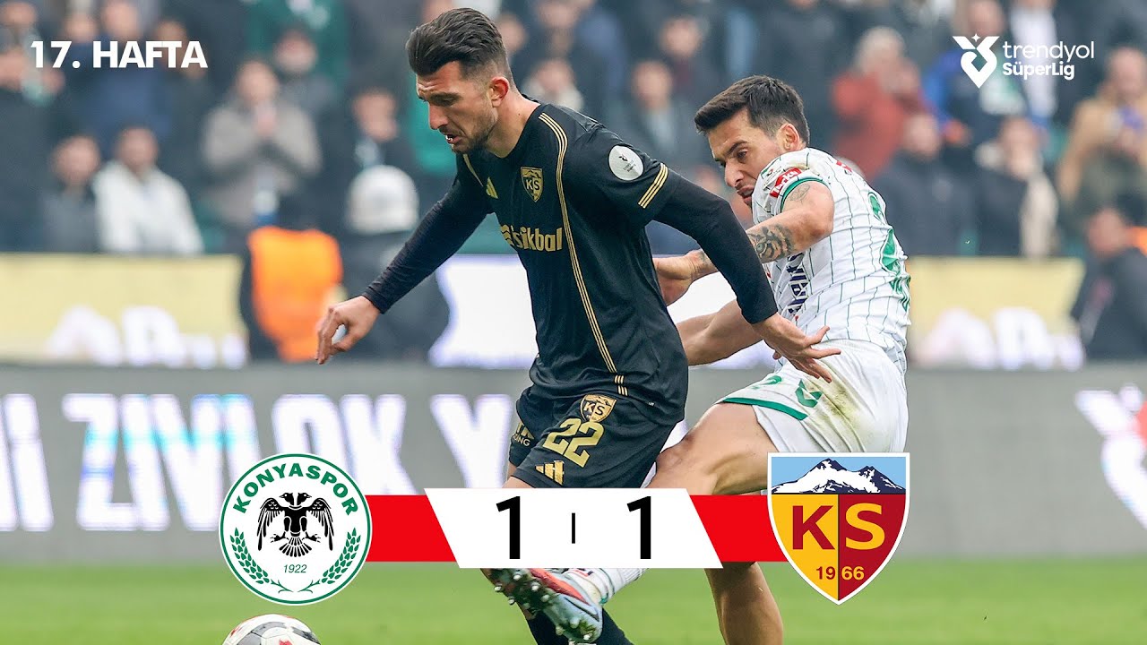 Konyaspor (1-1) Kayserispor - Highlights/&Ouml;zet | Trendyol S&uuml;per Lig - 2025/26