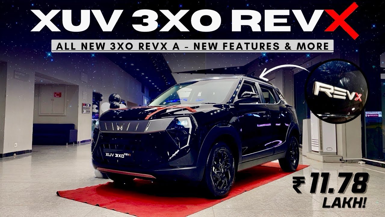 2025 MAHINDRA XUV 3XO REVX EDITION ❤️ XUV 3XO REVX A STEALTH BLACK ₹11.78 LAKH 😍