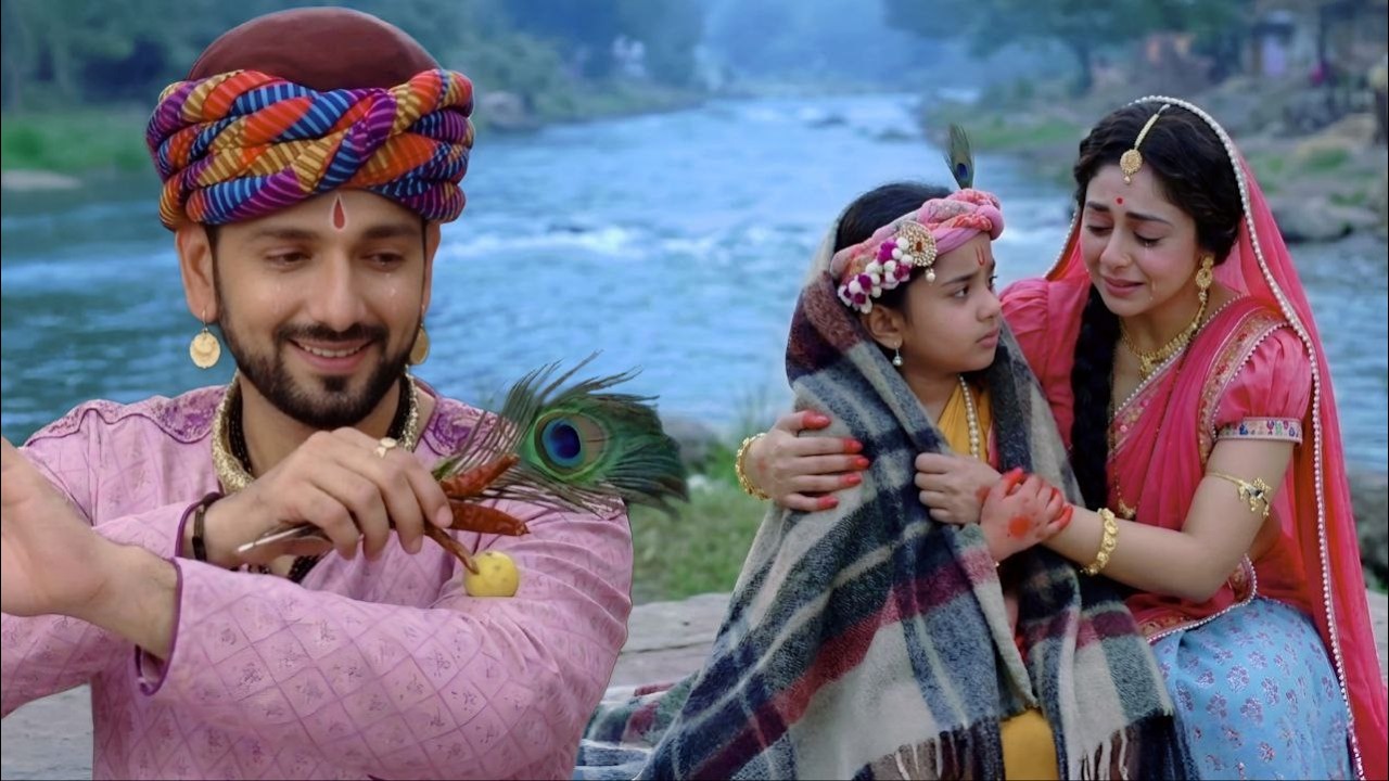 मैय्या का कान्हा पर अपार स्नेह देख नंद बाबा ने उतारी नजर || Yashomati Maiyaa Ke Nandlala ||