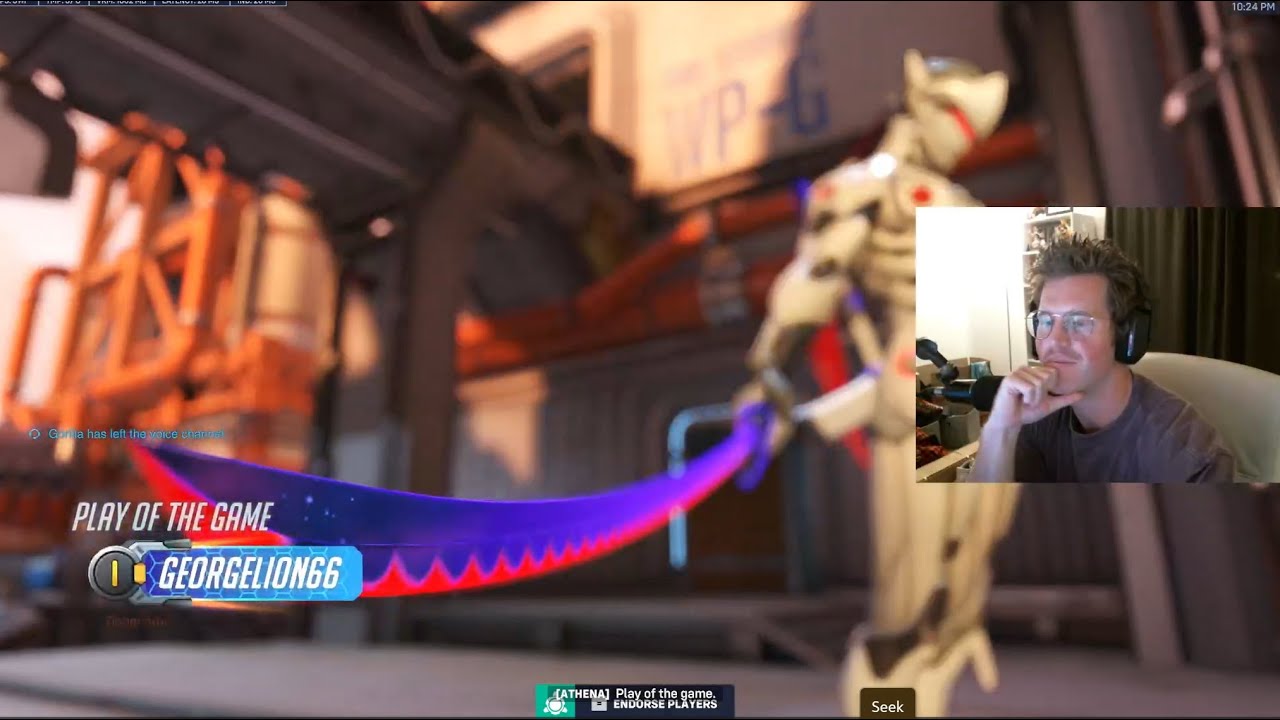 Overwatch 2, 1-е место, Генджи, Георгелион, агрессивная игра, лучший геймплей за Генджи в рейтинг...