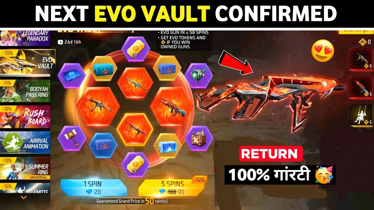 SEPTEMBER EVO VAULT 100% CONFIRMED 🔥 - FREE FIRE NEXT EVO VAULT KAB AAYEGA | KOUN SI GUN AAYEGI