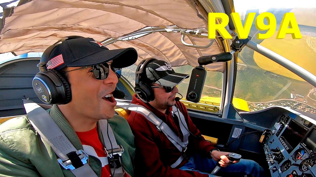Vuelo en el VANS RV9A CC-AYE del Club Aéreo de Santiago