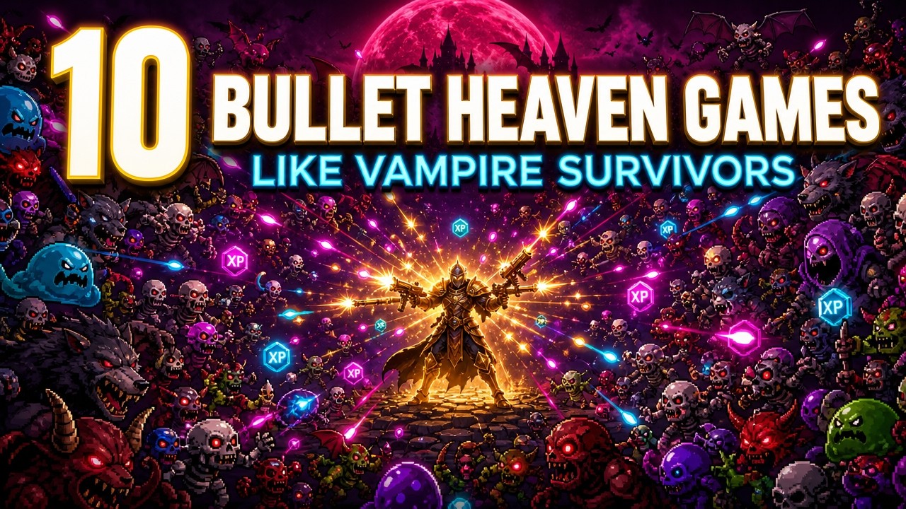10 BULLET HEAVEN Games like VAMPIRE SURVIVORS