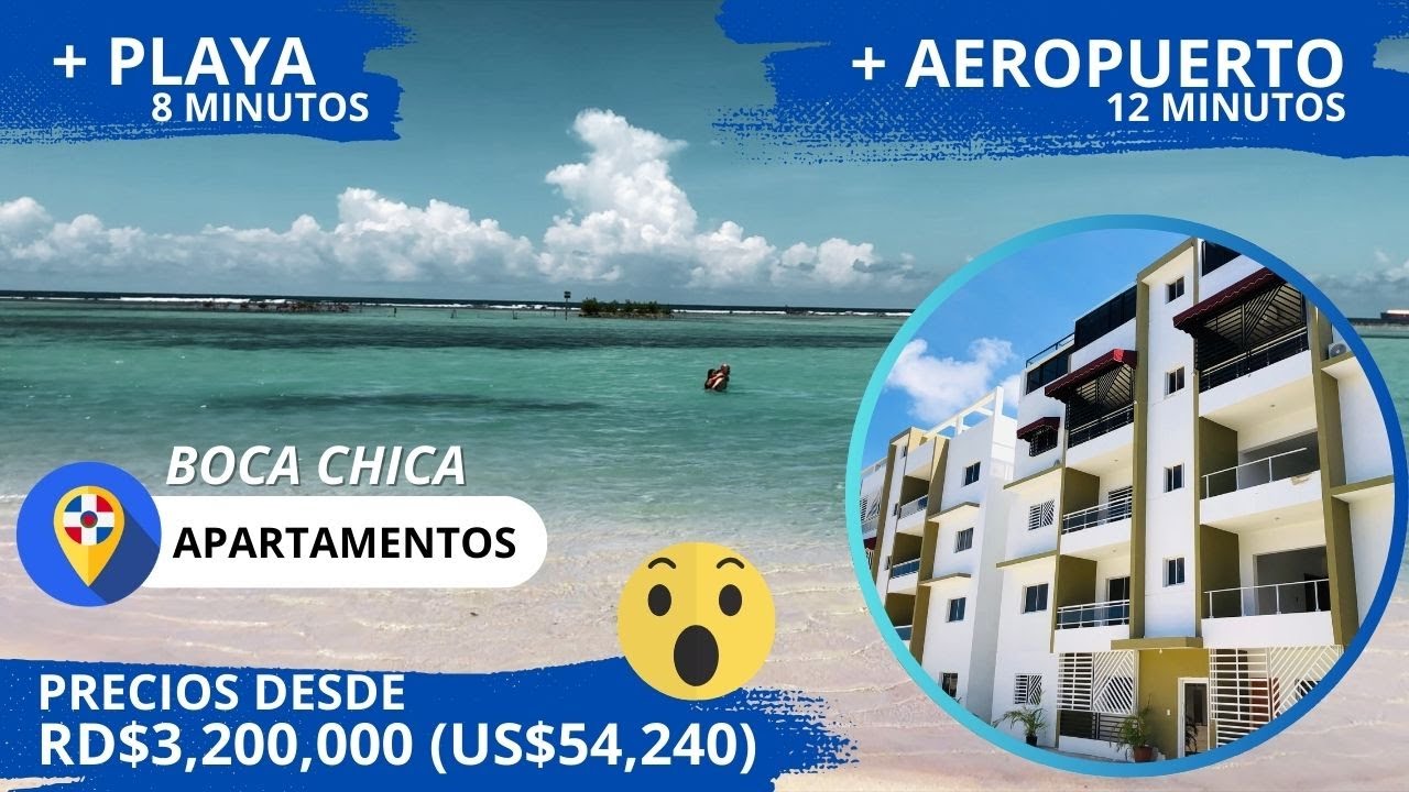 VENDO los APTOS mas ECONÓMICOS cerca de la PLAYA [ BOCA CHICA ]