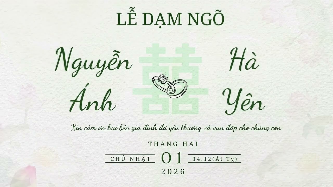Lễ Dạm Ngõ Nguyễn Ánh s2 Hà Yên! v2
