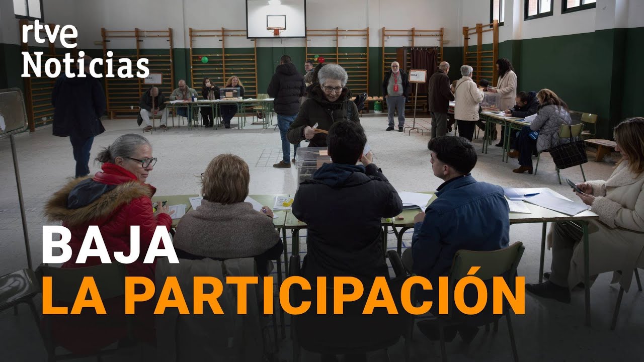 ELECCIONES EXTREMADURA | CAE SEIS PUNTOS LA PARTICIPACI&Oacute;N en los DATOS DE LAS 14.00 | RTVE